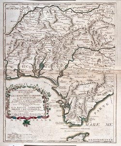 Granada, Andalusien und Südspanien von Alexis Hubert Jaillot