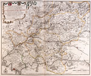 Der Fluss Oise, Aisne und Marne, Frankreich von Alexis Hubert Jaillot