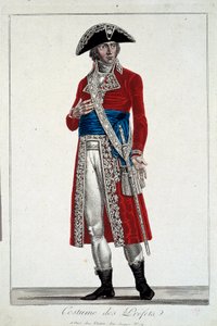 Ein Präfekt in rotem Kostüm, Gravur von Alexis Chataignier (1772-1817)