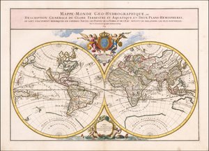 1699 Weltkarte von Alexis-Hubert Jaillot