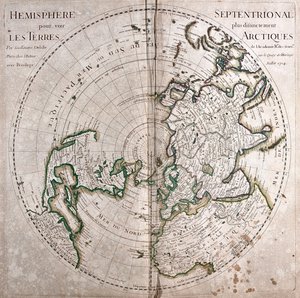 Norden der Welt von Alexis Hubert Jaillot
