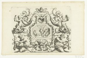 Achteckiges Paneel mit Orpheus und Eurydike