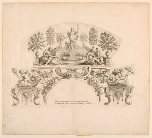 Fächerblätter, achte und neunte Platten des Sets "Divers Desseins de grands Eventails, Encrans, et autres Ornamens, inventés et gravés par Nicolas Loire"