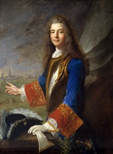 Charles Francois Marie de Custine, Chevalier de Wiltz, ca. 1714 von Alexis Simon Belle