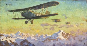 Überflug der Kaukasusberge