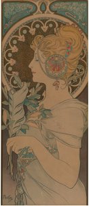 Feder, 1899 von Alfons Marie Mucha