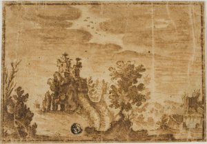 Feenschloss in Landschaft