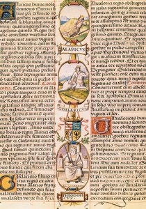 Stammbaum der Könige der Königreiche Asturien und Leon, aus "Genealogía de los reyes de España" von Alonso de Cartagena von Alfonso de Cartagena