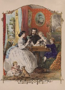 Ideales viktorianisches Familienleben von Alfred (after) Concanen