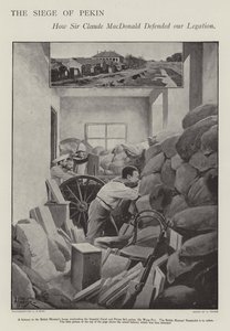 Die Verteidigung der belagerten britischen Gesandtschaft in Peking während des Boxeraufstands von Alfred (after) Pearse