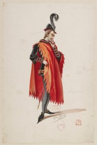 Halévy - Die Zauberin - Kostümentwürfe von Alfred Albert - 18. (Stello de Nici), M. Bonnehée