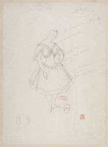 La magicienne - Kostümentwürfe - Fräulein Zina, (Pas de deux)