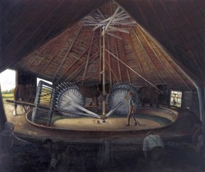 Waidmühle in Parson Drove, ca. 1900 von Alfred Balding