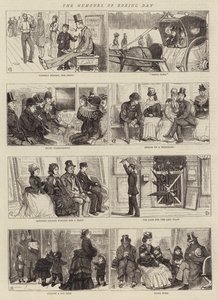 Die Launen des zweiten Weihnachtsfeiertags von Alfred Chantrey Corbould