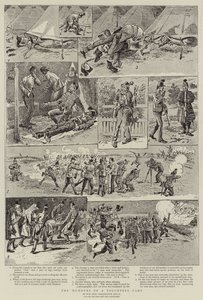 Die Launen eines Freiwilligenlagers von Alfred Chantrey Corbould