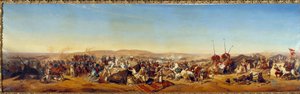 Eroberung Algeriens (1830-1847): „Eroberung der Smalah von Abd el Kader durch den Herzog von Aumale in Taguin von Alfred Charles Ferdinand Decaen