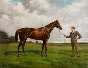 Sir Hugo, Gewinner des Derbys von 1892, ca. 1875-1928 von Alfred Charles Havell