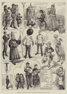 Skizzen in der Royal Victoria Coffee Hall, Waterloo-Road, Süd-London von Alfred Courbould