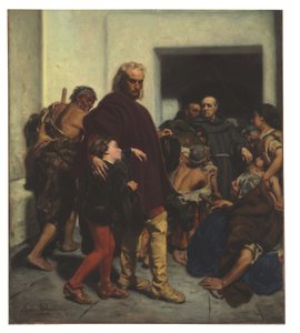 Christoph Kolumbus im Kloster von Rabida
