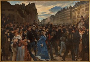 Der Abmarsch der Mobilen, im Juli 1870, ca. 1879 von Alfred Dehodencq