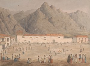 Platz im Dorf Los Silos, Teneriffa