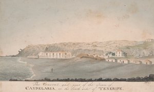 Das Kloster und ein Teil der Stadt Candelaria, auf der Südseite von Teneriffa