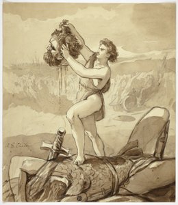 David und Goliath von Alfred Edward Chalon