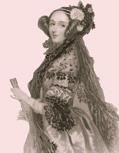 Porträt von Augusta Ada King (1815 - 1852), Gräfin von Lovelace von Alfred Edward Chalon