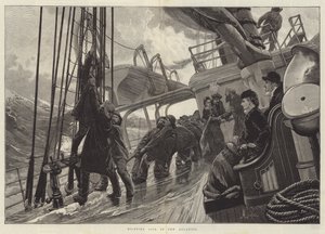 Segel setzen im Atlantik von Alfred Edward Emslie