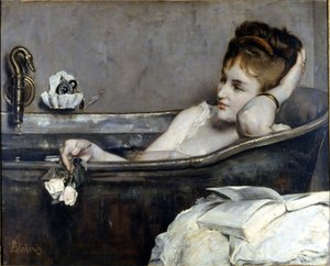 Alfred Stevens: „Das Bad“ 1867. Nationalmuseum von Compiègne von Alfred Emile Stevens