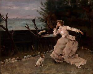 In tiefem Gedanken von Alfred Emile Stevens