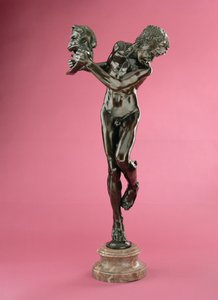 Komödie und Tragödie, "Sic Vita", modelliert 1891-92, gegossen ca. 1902-05 von Alfred Gilbert
