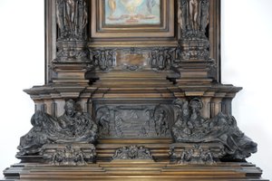 Detail des Sam Wilson Kaminsims, ca. 1908-14