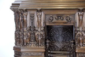 Detail des Sam Wilson Kaminsims, ca. 1908-14