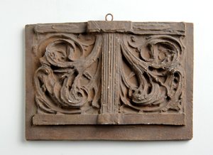 Maquette für das Doppelpanel des Laubs für die Krone auf der Figur der Nächstenliebe am Alexandria Memorial, ca. 1932