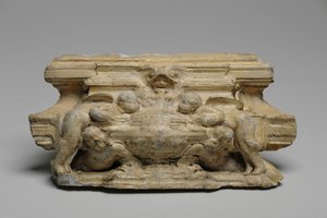 Eine von 9 Maquetten für den Sam Wilson Kamin, ca. 1908-14 (Gips & Schellack)