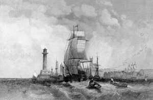Margate, Kent, graviert von Henry Wallis, ca. 1830