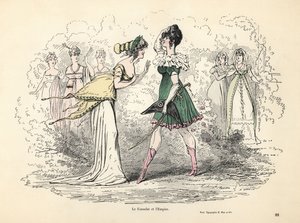 Karikatur der Kostüme des Konsulats und des Ersten Kaiserreichs, Frankreich von Alfred Grevin