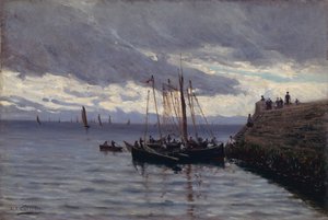 Ankunft der Sardinenfischer