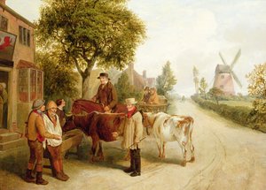 Vor dem Roten Löwen von Alfred H. Green