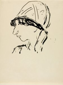 Kopf eines Mädchens von Alfred H. Maurer