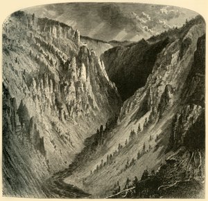 Cañon des Yellowstone, 1872