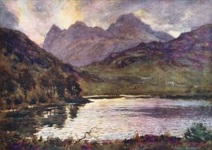 Lake District: Blea Tarn und Langdale Pikes von Alfred Heaton Cooper