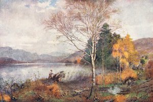 Lake District: Köhler, Coniston Lake von Alfred Heaton Cooper