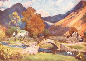 Lake District: Wastdalehead und Great Gable, gegen Abend im Herbst
