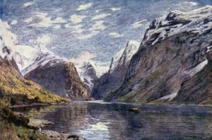 Loenvand und Gletscher, Nordfjord von Alfred Heaton Cooper