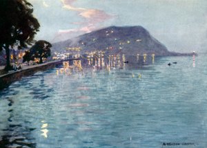 Minehead bei Mondschein von Alfred Heaton Cooper