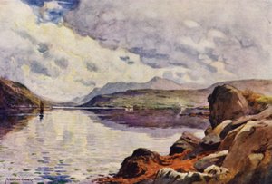 Spiegel des Morgenhimmels, Killery Harbour von Alfred Heaton Cooper