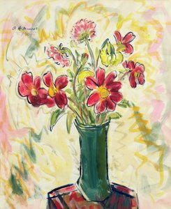 Blumen in einer grünen Vase von Alfred Henry Maurer
