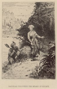 Rasselas entdeckt die Fluchtmöglichkeit von Alfred Holst Tourrier